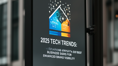 2025 Tech Trends: Innovating with the Best Business Signs for Enhanced Brand Visibility