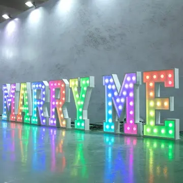 Best custom3ft,4ft MARRY ME Marque Letters sign