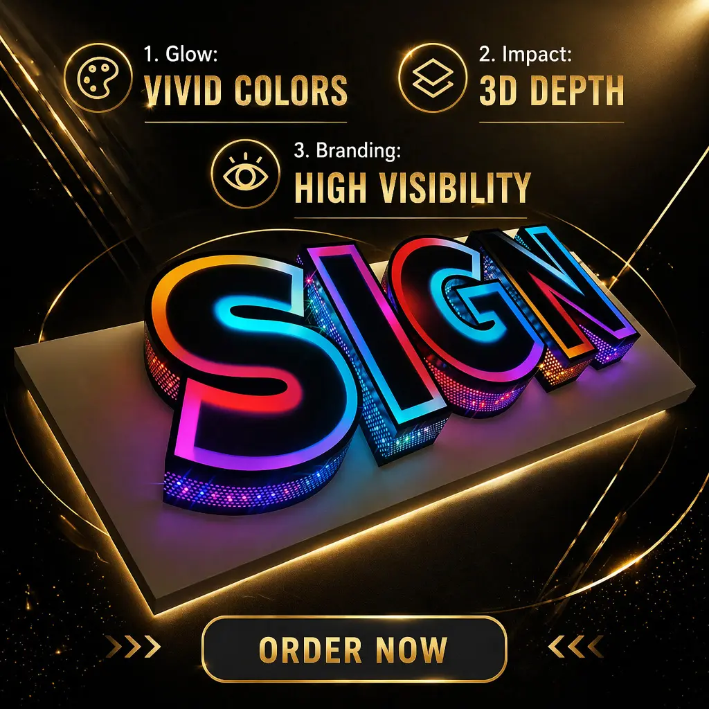 Custom RGB Programmable LED Sandwich Board Signs