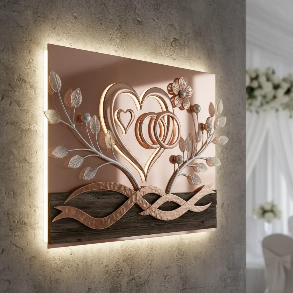 Business Logo Wall Sign For Weddings