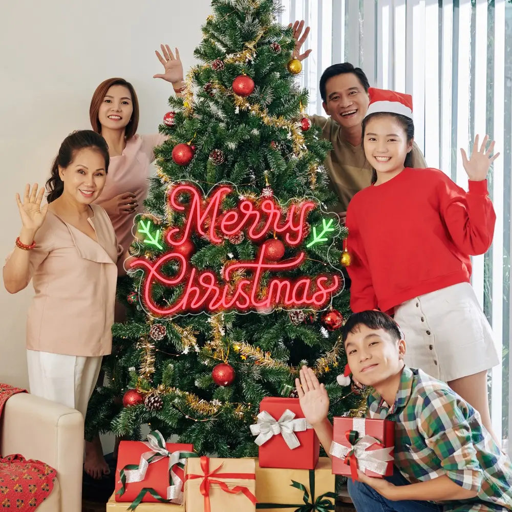 Feliz Navidad de neón